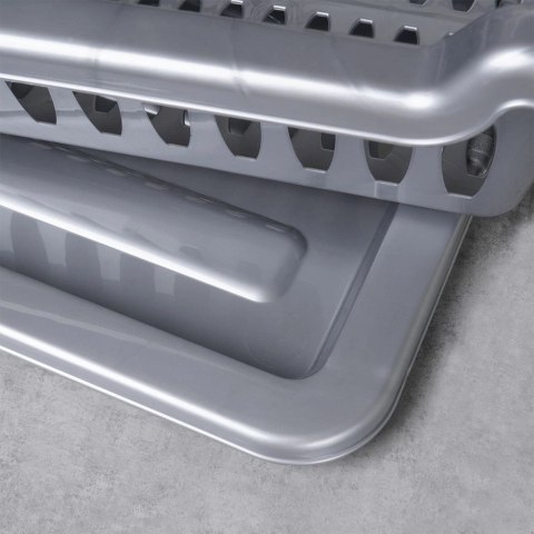 Suszarka na Naczynia Szara Ociekacz z Tacą na Talerze 40 cm ORION