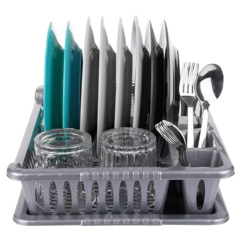 Suszarka na Naczynia Szara Ociekacz z Tacą na Talerze 40 cm ORION