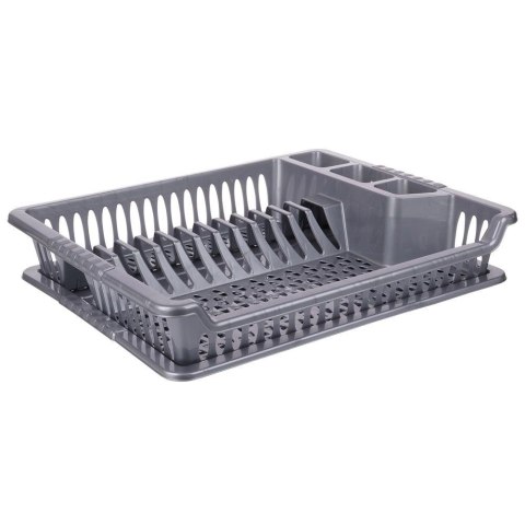 Suszarka na Naczynia Talerze Szara Pojemna ORION 46x37x8,5 cm