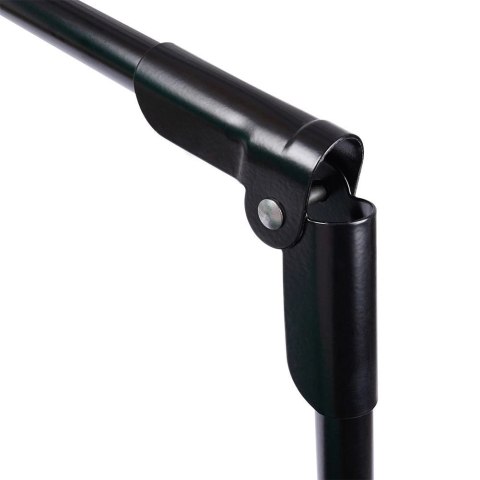 Suszarka na Pranie XXL Rozsuwana z Kółkami Czarna Składana 189 cm VILDE