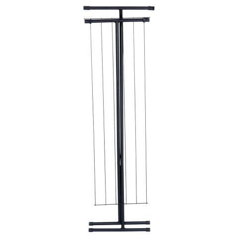 Suszarka na Pranie Ubrania Składana Metalowa Solidna Czarna VILDE 91 x 84cm