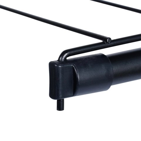 Suszarka na Pranie Ubrania Składana Metalowa Solidna Czarna VILDE 91 x 84cm