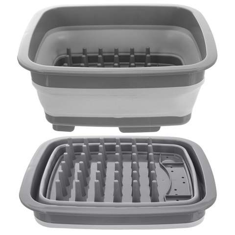 Suszarka na naczynia silikonowa składana 37x31,5x14,5 cm