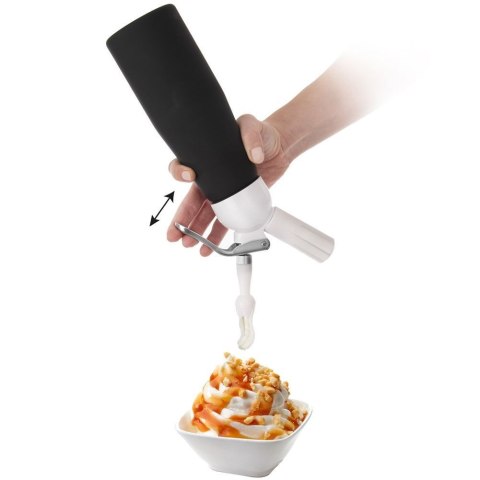 Syfon do Przygotowywania Bitej Śmietany Czarny 3 Końcówki ORION 680 ml