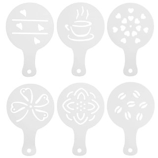 Szablony do Kawy i Deserów 6 el. do Ozdabiania Ciast Ciasteczek ORION