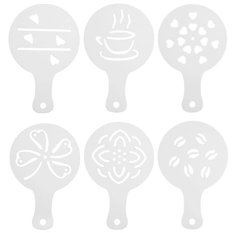 Szablony do Kawy i Deserów 6 el. do Ozdabiania Ciast Ciasteczek ORION