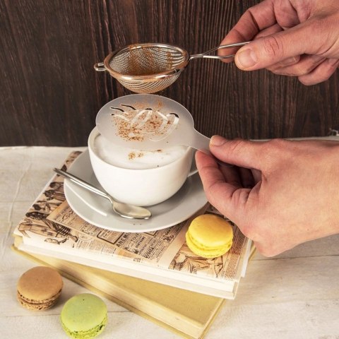 Szablony do Kawy i Deserów 6 el. do Ozdabiania Ciast Ciasteczek ORION