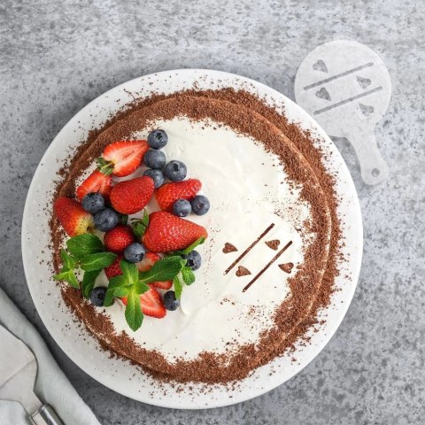 Szablony do Kawy i Deserów 6 el. do Ozdabiania Ciast Ciasteczek ORION