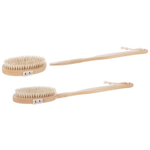 Szczotka do Masażu Ciała na Sucho i do Kąpieli Drewniana 42 cm ORION