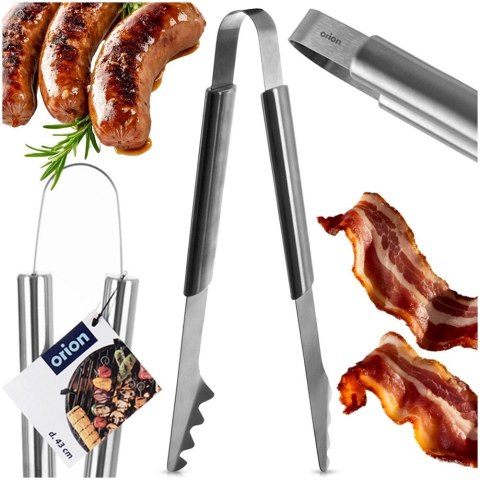 Szczypce Grillowe Długie Ze Stali Nierdzewnej Ząbkowane 43 cm ORION