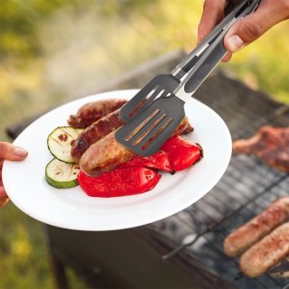 Szczypce Kuchenne z Blokadą Termoplastyczne Czarne 26 cm ORION