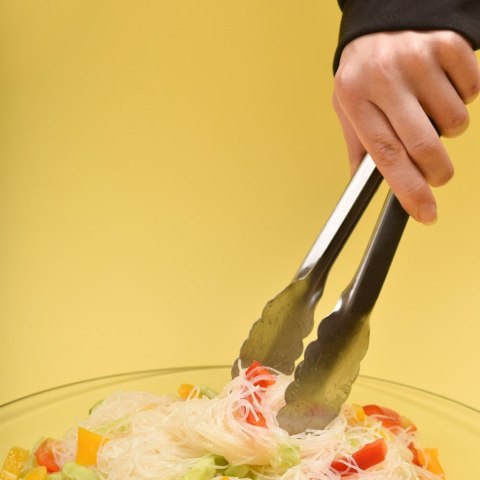 Szczypce kuchenne stalowe 24 cm