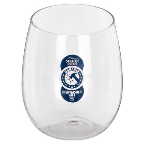 Szklanka do Drinka Whisky Akrylowa 450 ml VILDE Nietłukąca do Zmywarki