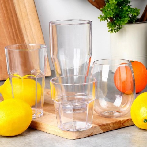 Szklanka do Drinka Whisky Akrylowa 450 ml VILDE Nietłukąca do Zmywarki