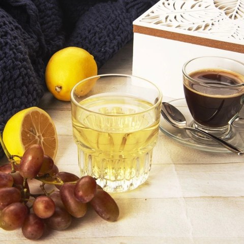 Szklanka do Napojów Wody Sztaplowana Żłobione Dno 200 ml ORION