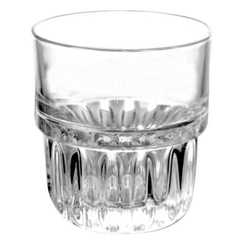 Szklanka do Napojów Wody Sztaplowana Żłobione Dno 200 ml ORION