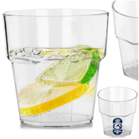 Szklanka na Napoje Akrylowa 275 ml VILDE Nietłukąca do Zmywarki 8 x 8 cm