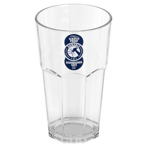 Szklanka na Napoje Akrylowa 370 ml VILDE Wysoka Nietłukąca do Zmywarki