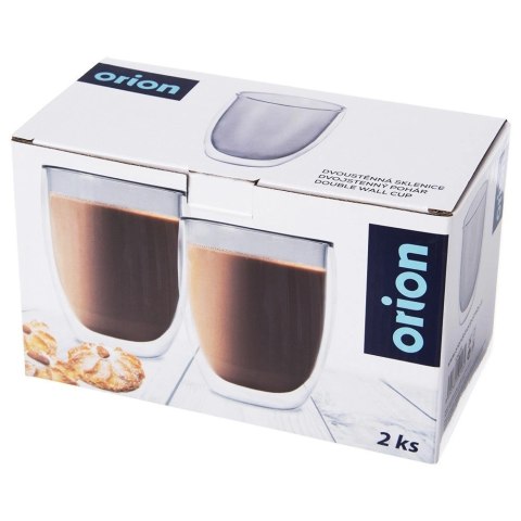Szklanki Termiczne Latte Zestaw 2 szt. 370 ml ORION Podwójna Ścianka