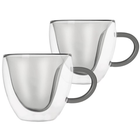 Szklanki Termiczne Zestaw 2 szt. 280 ml ORION Podwójna Ścianka Serce