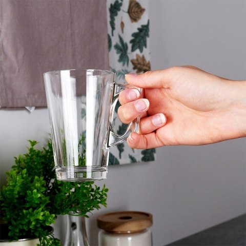 Szklanki Zestaw 6 szt. 255 ml VILDE Uchwyt Zmywarka/Mikrofala 10,5 x 7,5 cm