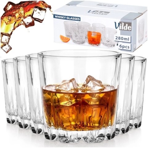 Szklanki do whisky 280 ml 6 szt.