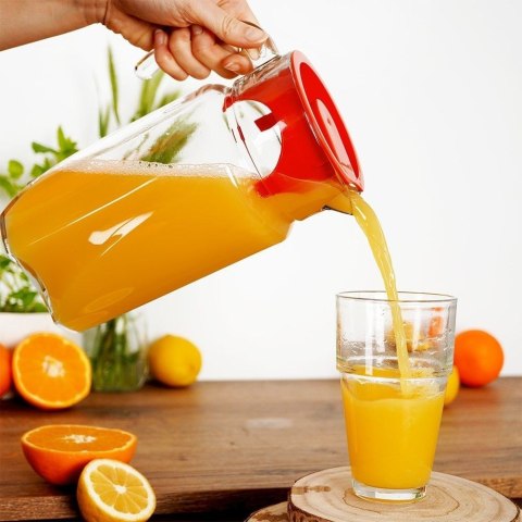 Szklany Dzbanek do Napojów z Pokrywką i Uchwytami ORION 1,75 L