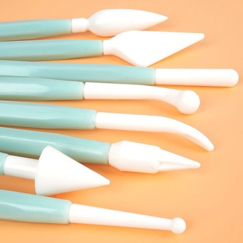 Szpatułki do Dekoracji Tortów Zestaw 8 el. VILDE do Mas Cukierniczych