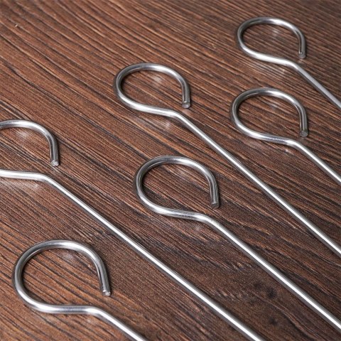 Szpikulce do Szaszłyków STALOWE 6 szt. 29 cm ORION Pętelka do Rolad