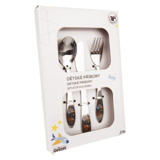 Sztućce dla Dzieci Stalowe Samolot 3 el.