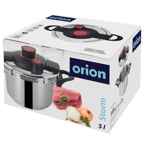 Szybkowar Ciśnieniowy Stalowy 5 L ORION STORM Automatyczne Zamykanie
