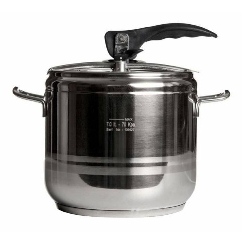 Szybkowar Ciśnieniowy Stalowy 7 L ORION PROFI Indukcja 3-Warstwowe Dno