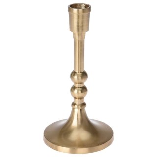 Świecznik Aluminiowy Stojak na Długą Świecę Świeczkę Złoty ORION 17 cm