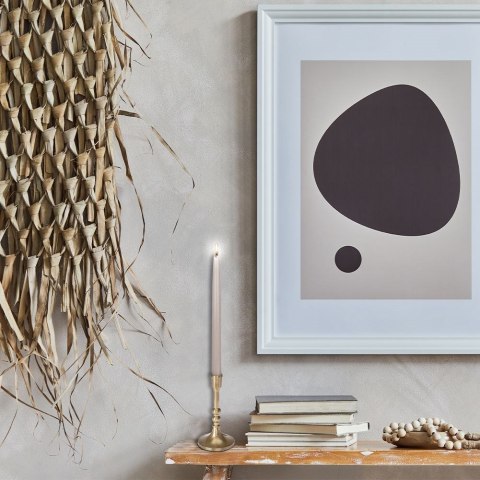 Świecznik Aluminiowy Stojak na Długą Świecę Świeczkę Złoty ORION 17 cm