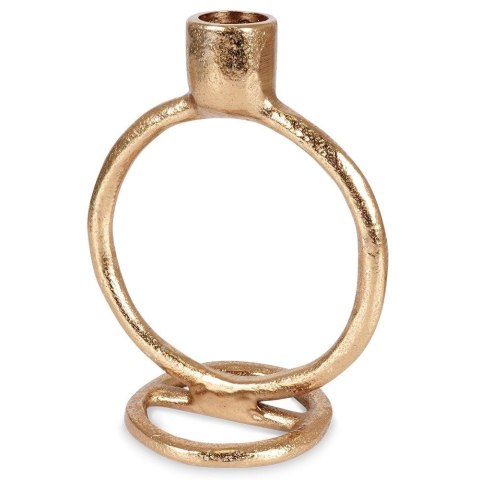 Świecznik Aluminiowy Złoty Stojak na Świeczkę HOME STYLING COLLECTION 15cm