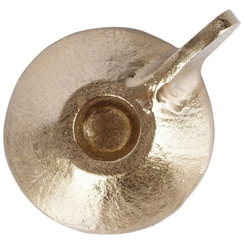 Świecznik na Długą Świecę Aluminium Złoty HOME STYLING COLLECTION LOFT