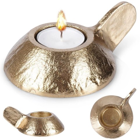 Świecznik na Tealight Aluminium Złoty HOME STYLING COLLECTION LOFT