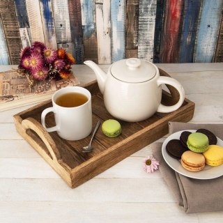 Taca Deska do Serwowania Loft Drewniana Dekoracyjna ORION 30,5 x 20,5 cm