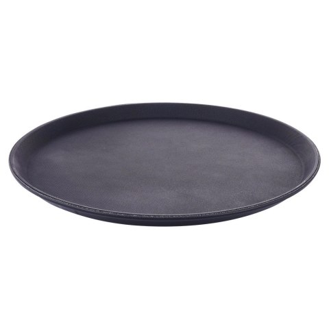 Taca do Serwowania Kelnerska Antypoślizgowa Czarna Okrągła VILDE 35 cm