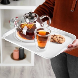 Taca do Serwowania Plastikowa Antypoślizgowa 35,5 x 27 cm ORION Biała