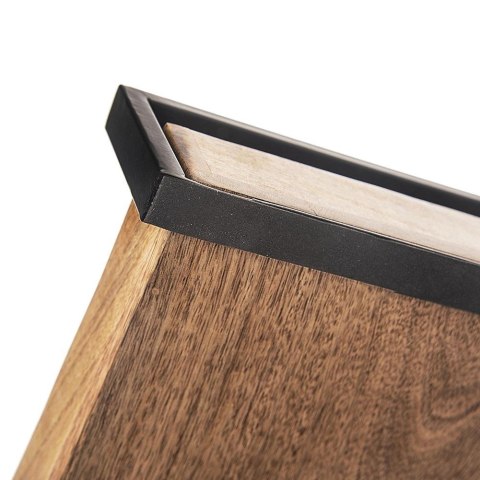 Taca do Serwowania Podawania Drewniana Prostokątna Loft ORION 30,5 x 22 cm