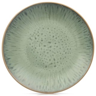 Talerz Deserowy Ceramiczny Zielony GLAZE 20,5 cm ORION Szkliwiony