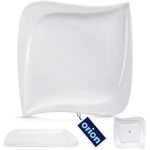 Talerz Deserowy Porcelanowy Dekoracyjny Ozdobny Elegancki ORION 21,5x21,5cm