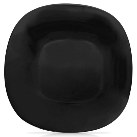 Talerz Deserowy Szklany Czarny LUNA Kwadratowy ORION Opalowy Zmywarka