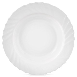 Talerz Obiadowy Głęboki Szkło Białe LUNA 350 ml ORION Opalowe