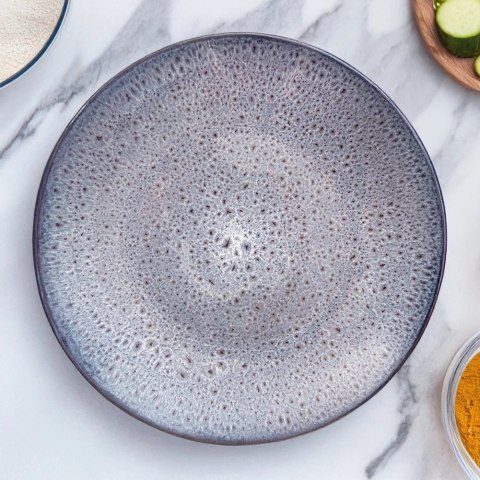 Talerz Obiadowy Płytki Ceramiczny Fioletowy GLAZE 27 cm ORION