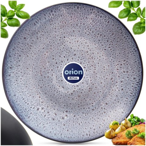 Talerz Obiadowy Płytki Ceramiczny Fioletowy GLAZE 27 cm ORION