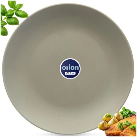 Talerz Obiadowy Płytki Ceramiczny Zielony Matowy 27 cm ORION