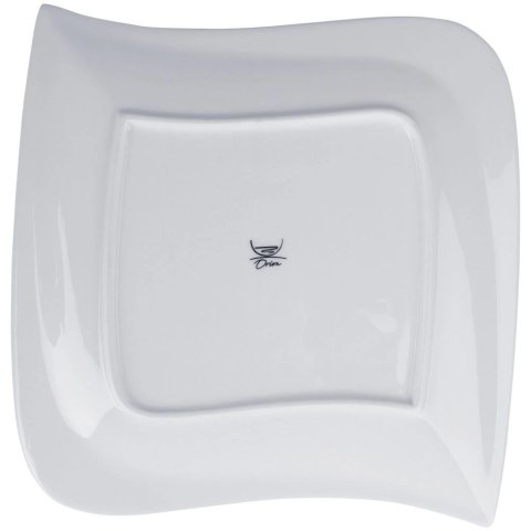 Talerz Obiadowy Płytki Porcelanowy Dekoracyjny Ozdobny ORION 25 x 25 cm
