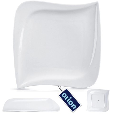 Talerz Obiadowy Płytki Porcelanowy Dekoracyjny Ozdobny ORION 25 x 25 cm